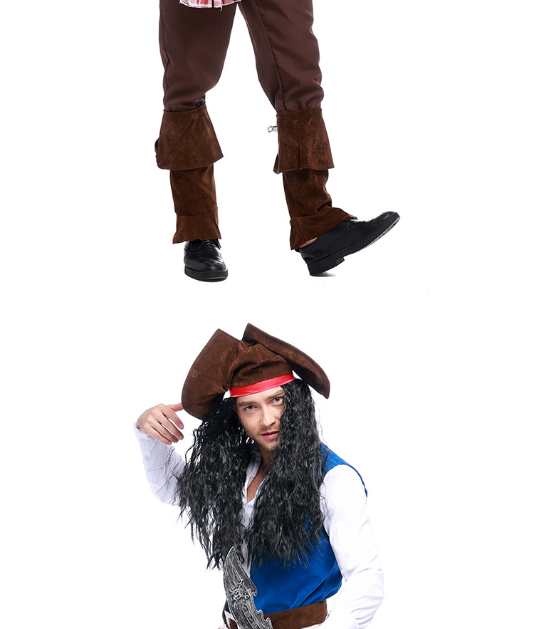 Men's Pirate Captain Costume Halloween Costume Adult Men's Game Costume
