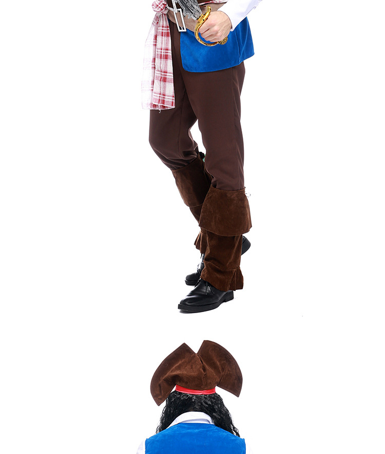 Men's Pirate Captain Costume Halloween Costume Adult Men's Game Costume