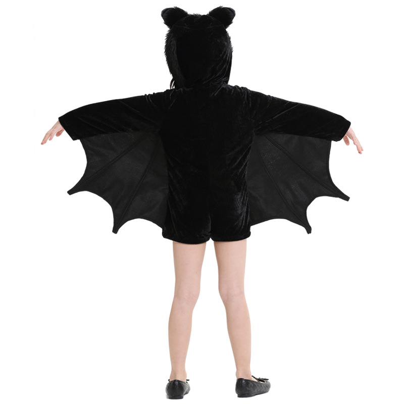 Halloween costume, girls' bat costume, cosplay, children's stage performance costume, prom party outfit
