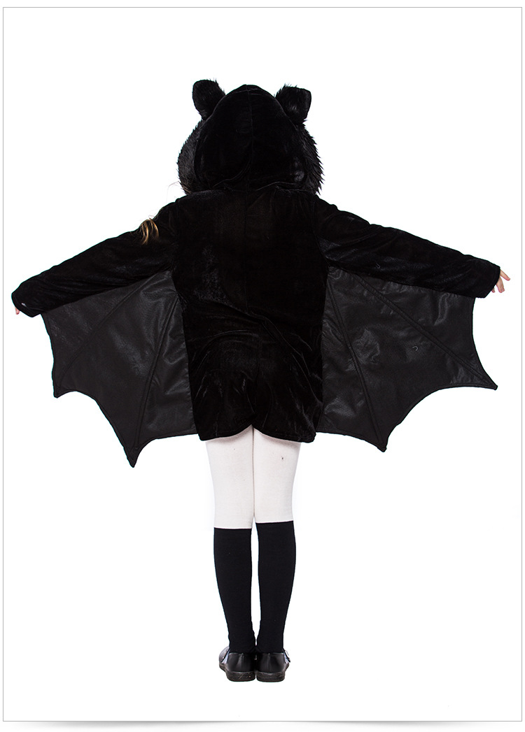 Halloween costume, girls' bat costume, cosplay, children's stage performance costume, prom party outfit