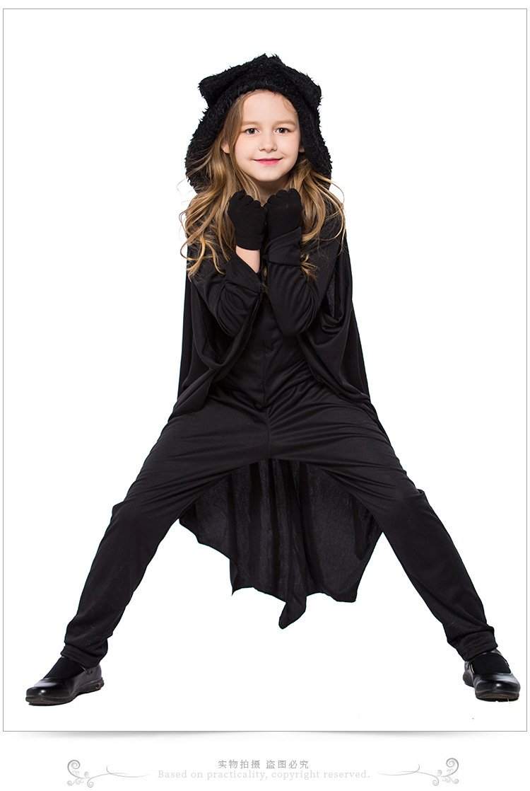 Unisex children's performance costume, bodysuit, animal bat costume, Halloween costume, children's clothing, stage performance costume