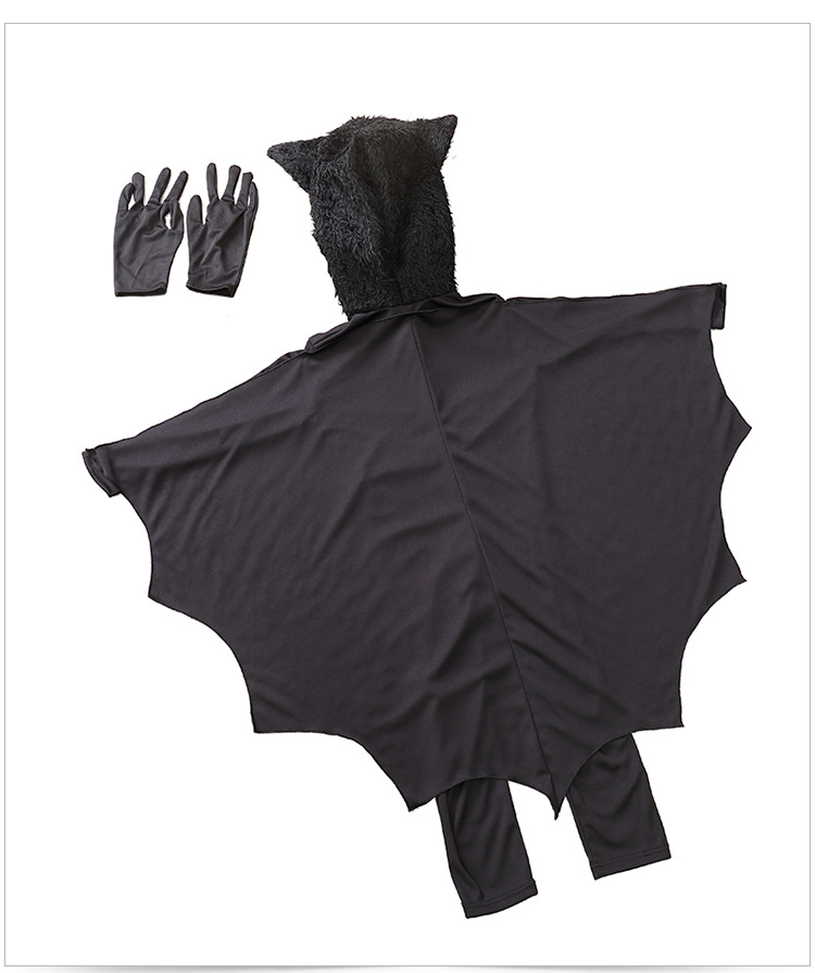 Unisex children's performance costume, bodysuit, animal bat costume, Halloween costume, children's clothing, stage performance costume