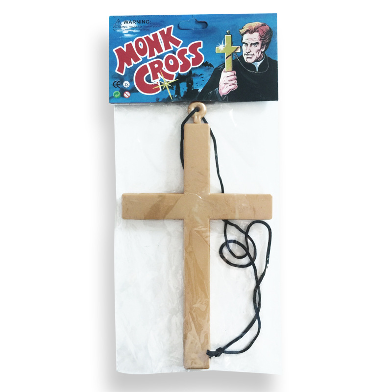 Plastic nun cross costume accessories Halloween costume accessories role-playing accessories