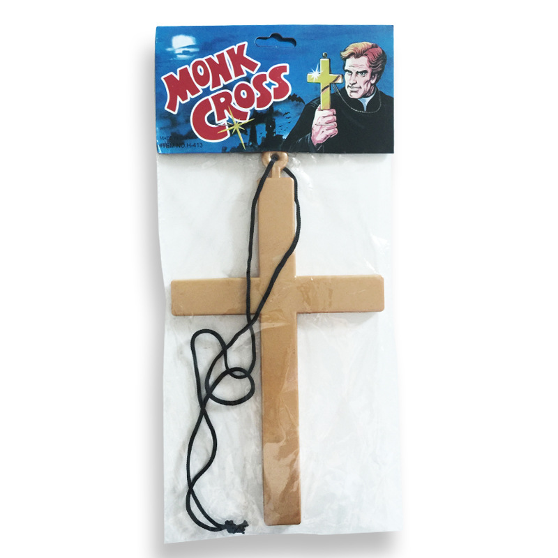 Plastic nun cross costume accessories Halloween costume accessories role-playing accessories