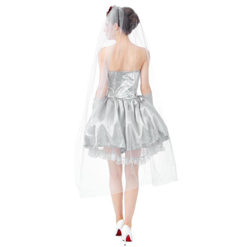 New Halloween adult ghost bride costume for masquerade parties, bars, and stages.