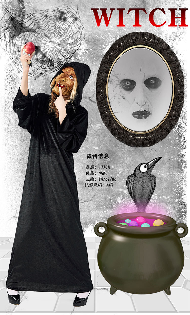 Halloween Carnival Party Queen COS Witch Castle Witch Poison Apple Stage Character Costume
