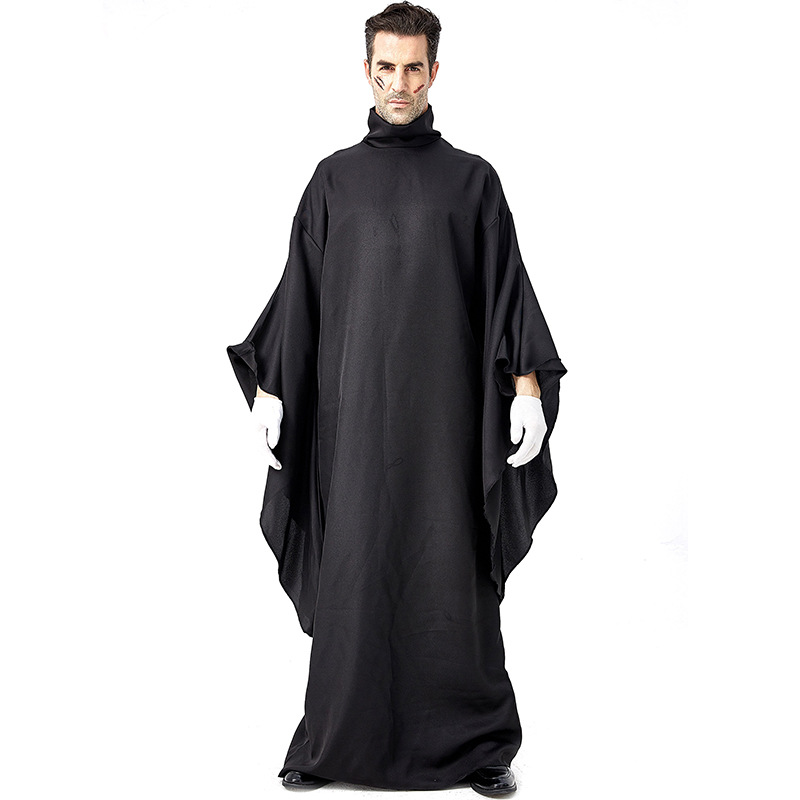 Halloween Ghost Festival Carnival Performance Costume: Simple Black Robe Demon Costume (E-commerce)