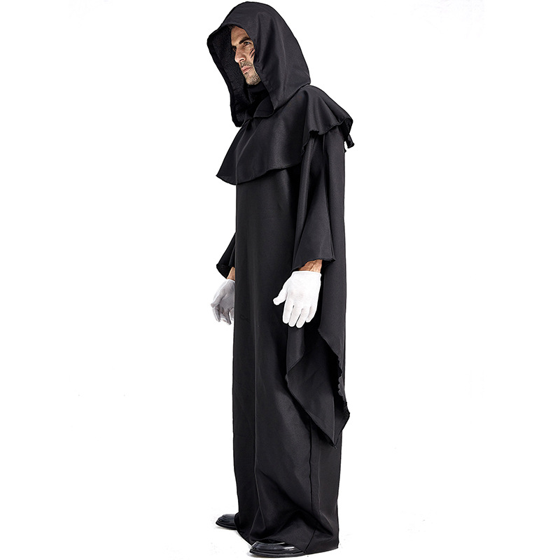 Halloween Ghost Festival Carnival Performance Costume: Simple Black Robe Demon Costume (E-commerce)