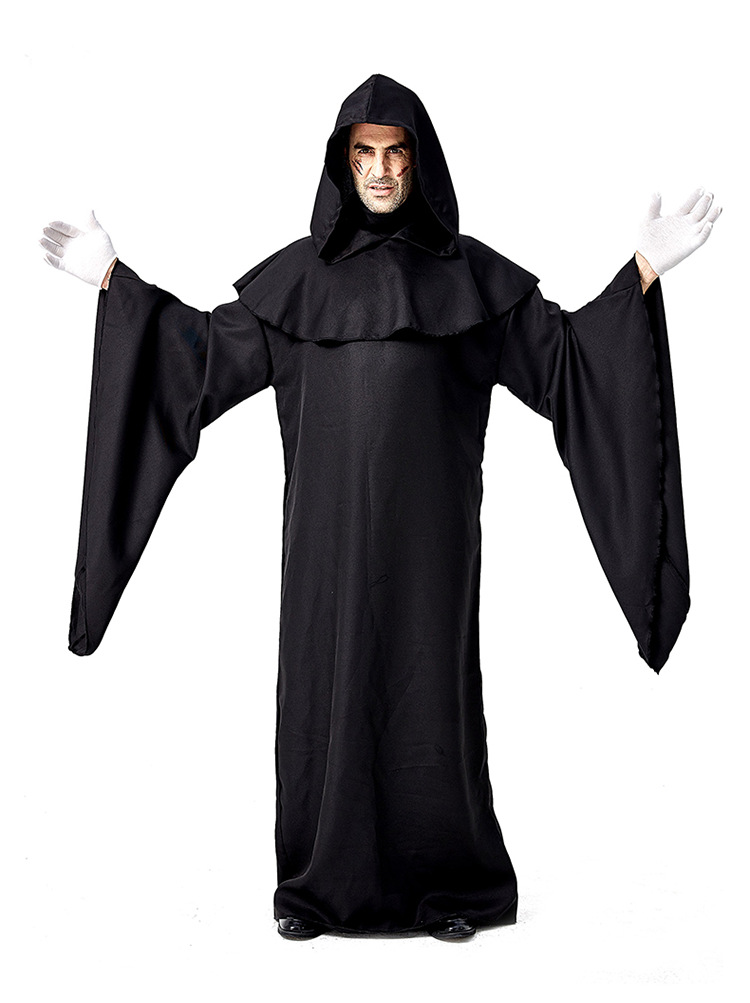 Halloween Ghost Festival Carnival Performance Costume: Simple Black Robe Demon Costume (E-commerce)
