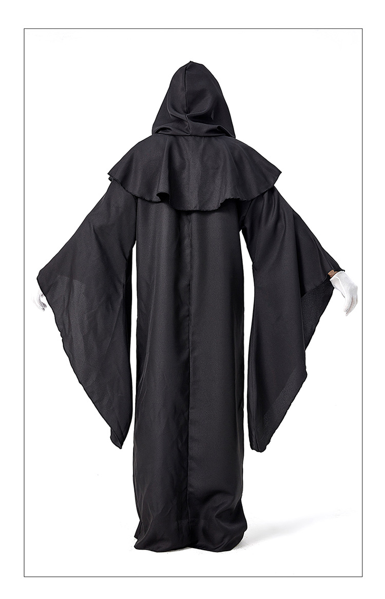 Halloween Ghost Festival Carnival Performance Costume: Simple Black Robe Demon Costume (E-commerce)