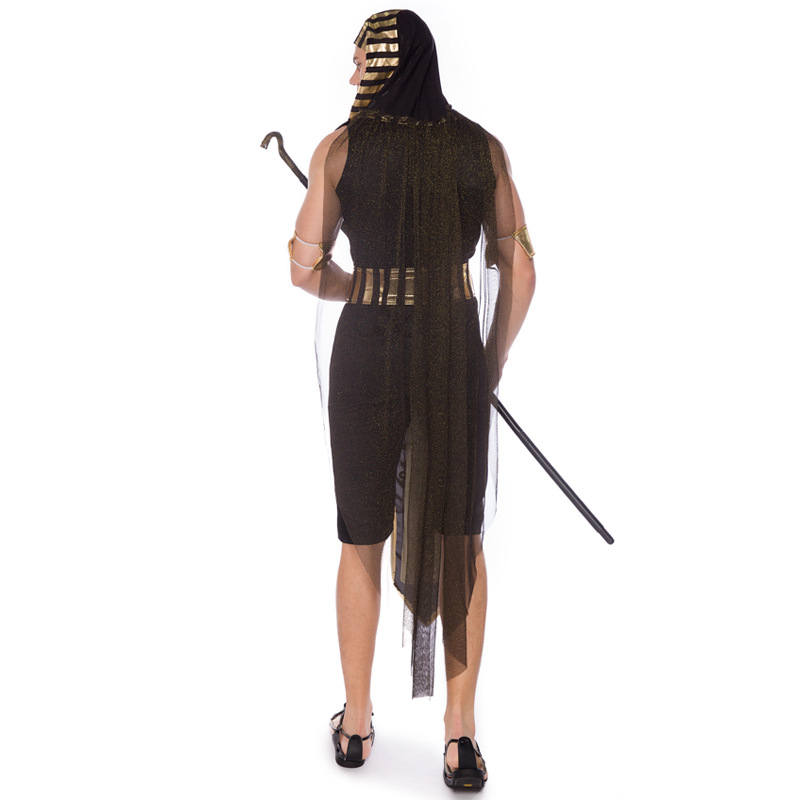 Ancient Egyptian monarch/king adult male cosplay Pharaoh Amun-Ra's son Egyptian mummy