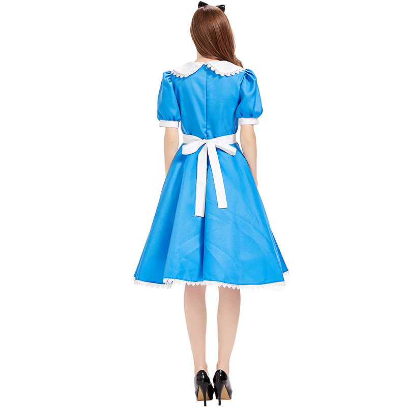 Alice in Wonderland Tea Party Costume - Blue Dress - Stage Performance Costume