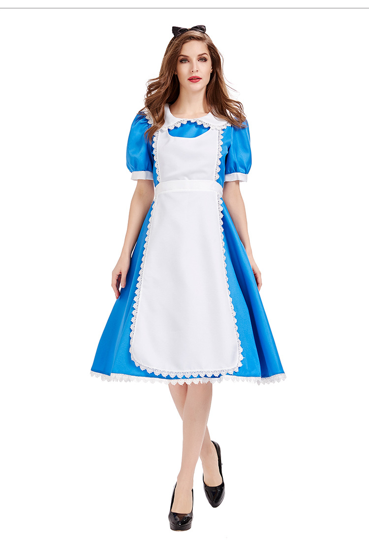 Alice in Wonderland Tea Party Costume - Blue Dress - Stage Performance Costume