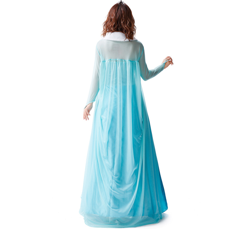 Fairy Tale Princess Dress with Thickened Fabric, Fairy Tale No. 1 Princess Role-Playing Light Blue Strapless Dress
