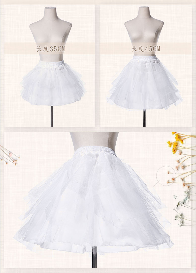 Marshmallow petticoat Lolita tulle skirt, super soft tulle, boneless, three-steel petticoat, cloud petticoat, adjustable
