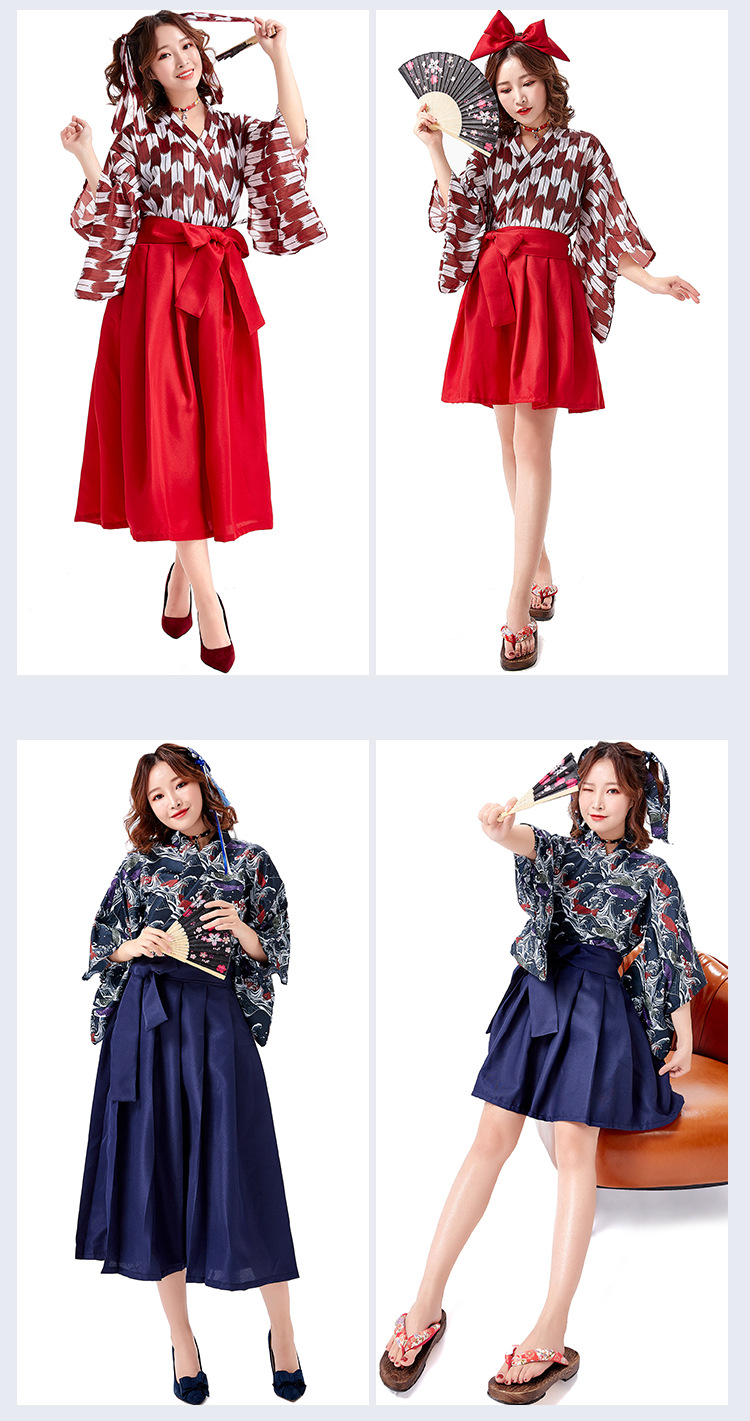 Cute and girly everyday outfit, koi streamer with digital print, modified kimono, pleated skirt, anime convention attire.