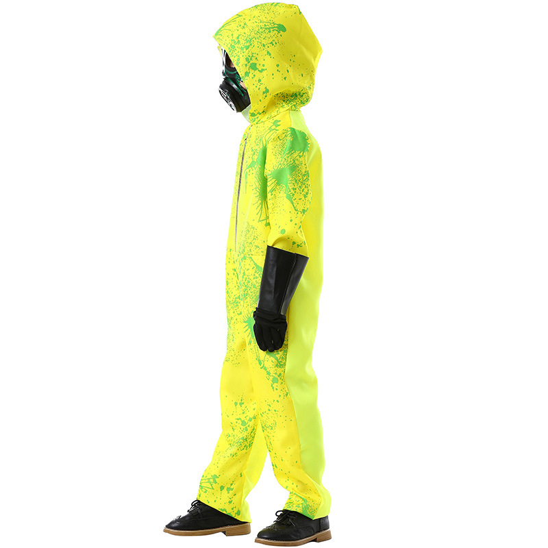 Halloween New Arrivals Party Bodysuit Biohazard Protective Suit Splash Print Unisex Outfit Zombie Role Play