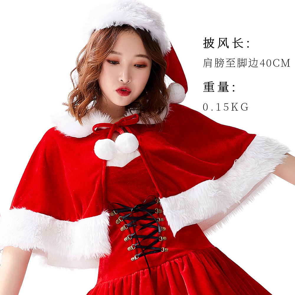 Christmas costumes, Japanese party outfits, strapless Christmas girl dress, puffy mini skirt