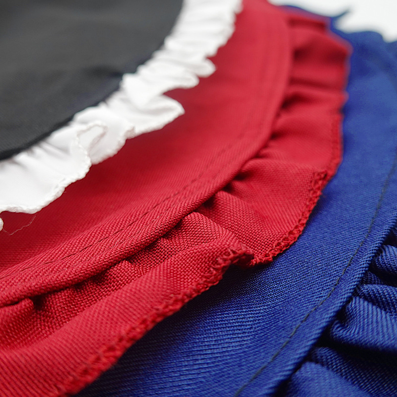 Halloween Accessories Lolita Japanese Style Maid/Maid/Witch/Magic Hat Tricolor Ruffled Lace Solid Color Pointed Hat