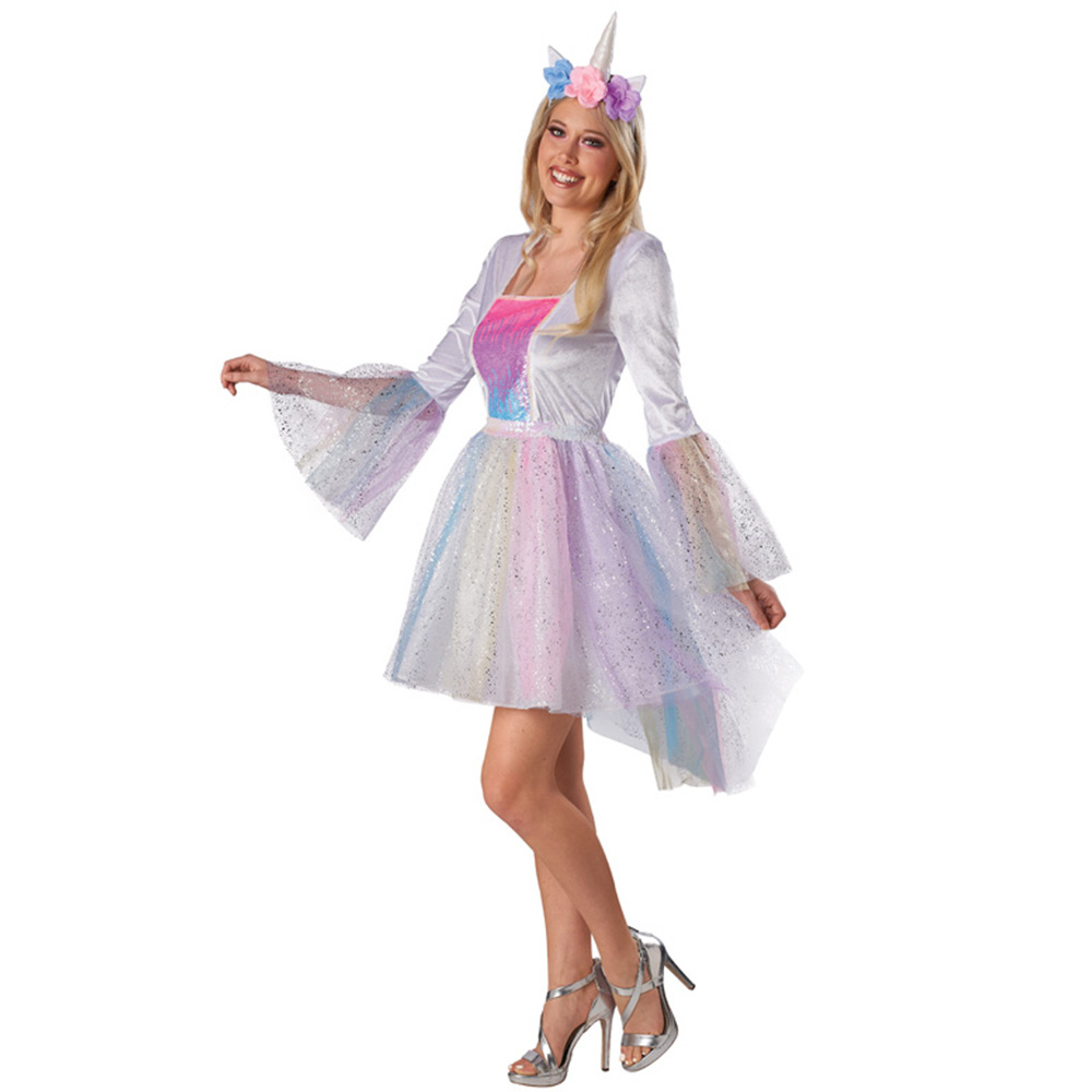 Children's Halloween party costume cosplay Friendship Magic Rainbow Pony Unicorn Dress