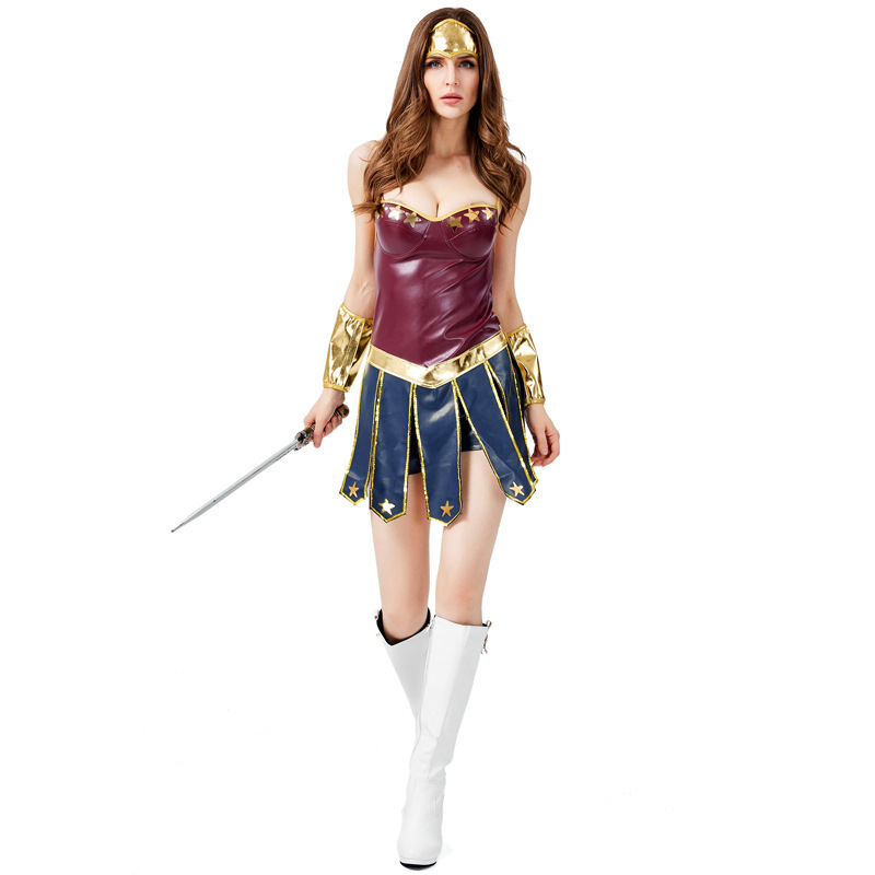 Halloween costumes in sizes S-XXL, adult cosplay movie heroine costumes.