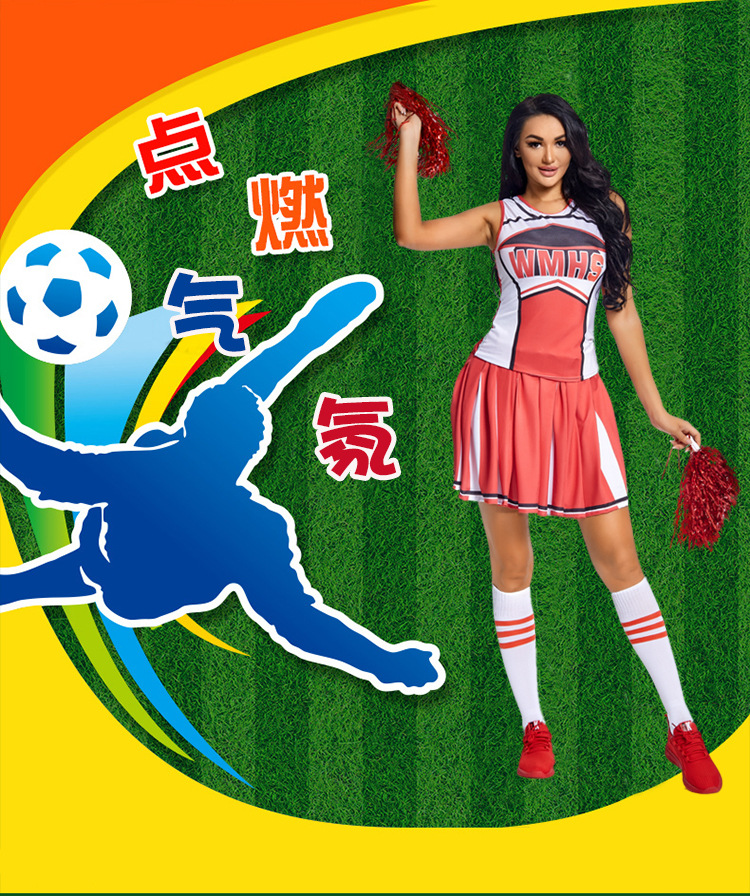 S-XL Sexy Girl Cheerleading Costume, WMHS Girl Cheerleading Outfit, Girl Group Performance Dance Cosplay Costume