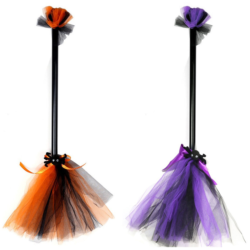 New Halloween cosplay costumes, accessories, props, two-tone witch Quidditch flying broom