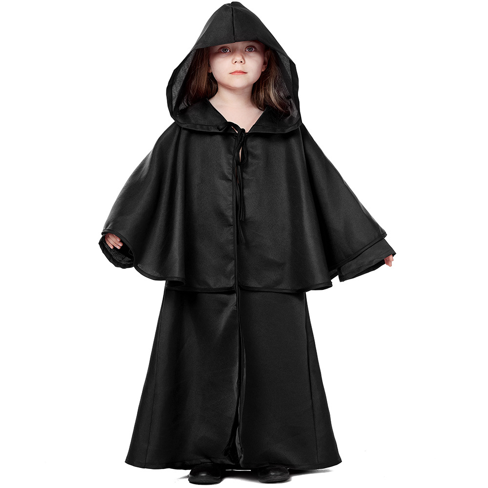 Halloween costume, European medieval style ruffled cape, Halloween party cosplay, children's robe and cloak