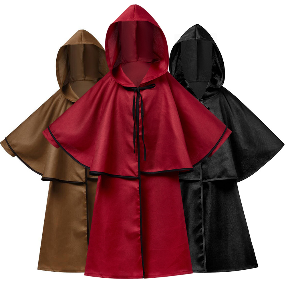 Halloween costume, European medieval style ruffled cape, Halloween party cosplay, children's robe and cloak