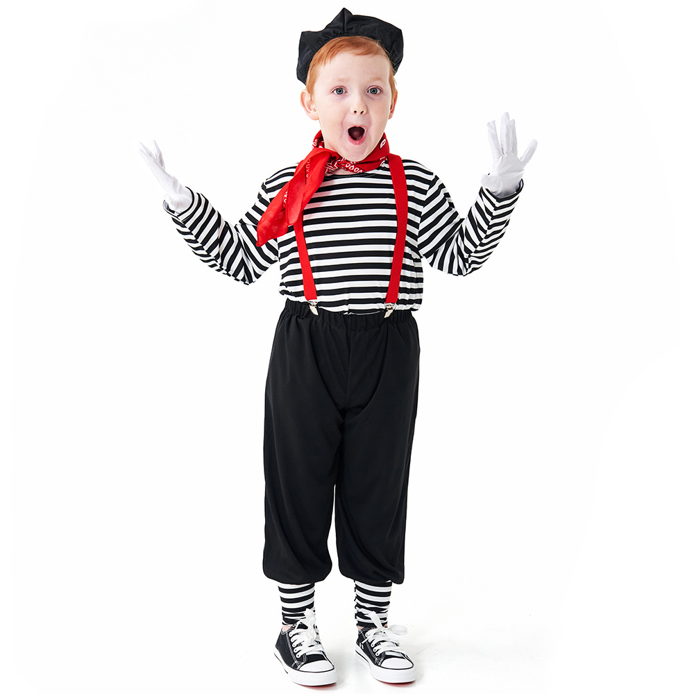 Children's Day mime actor clown costume game costume Halloween comedy stage performance costume