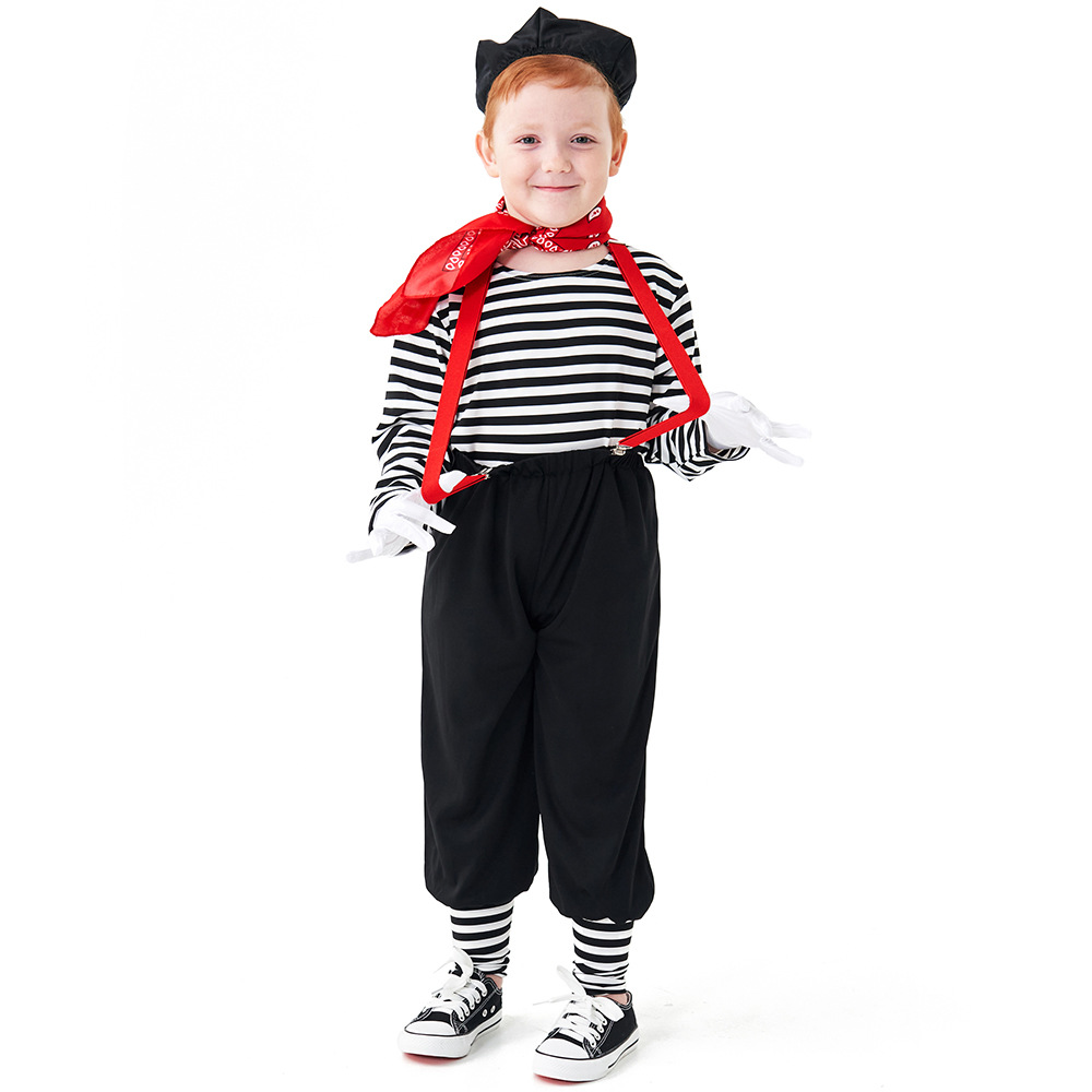 Children's Day mime actor clown costume game costume Halloween comedy stage performance costume