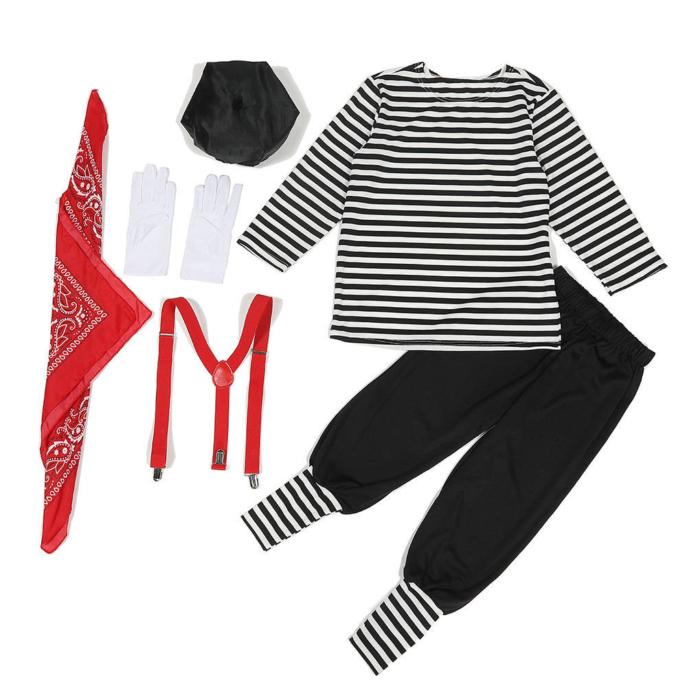 Children's Day mime actor clown costume game costume Halloween comedy stage performance costume
