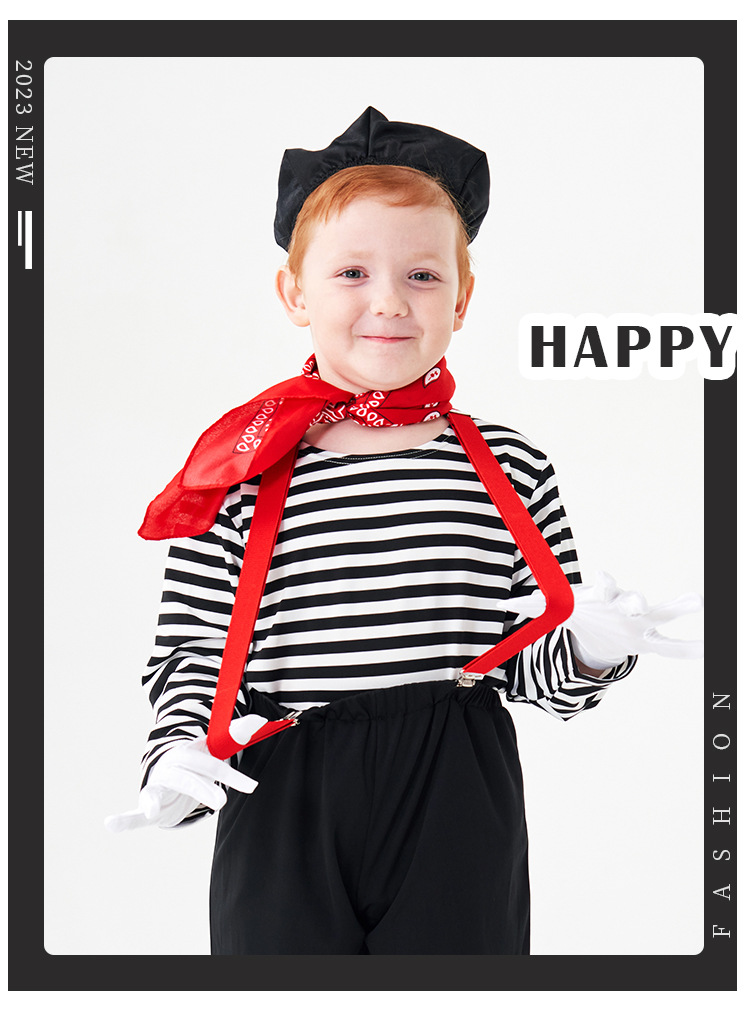 Children's Day mime actor clown costume game costume Halloween comedy stage performance costume