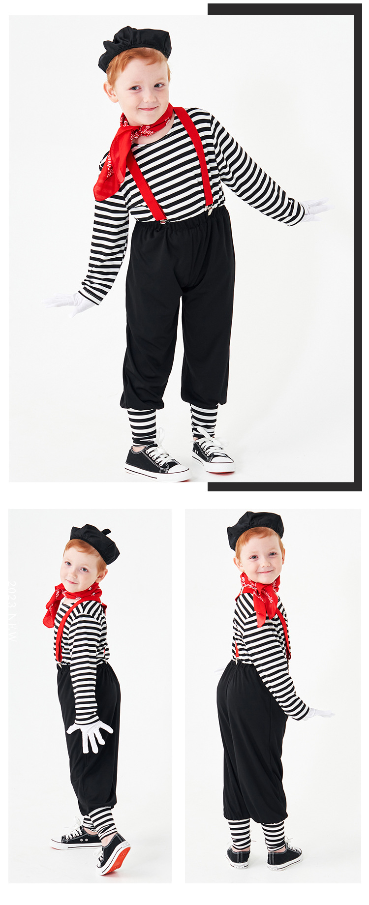 Children's Day mime actor clown costume game costume Halloween comedy stage performance costume