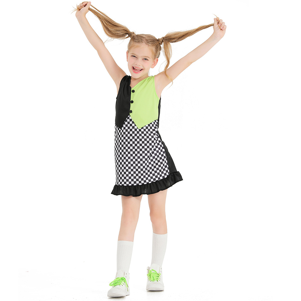 Halloween costume, Mad Frankenstein's monster, girls' professional performance costume, cosplay costume