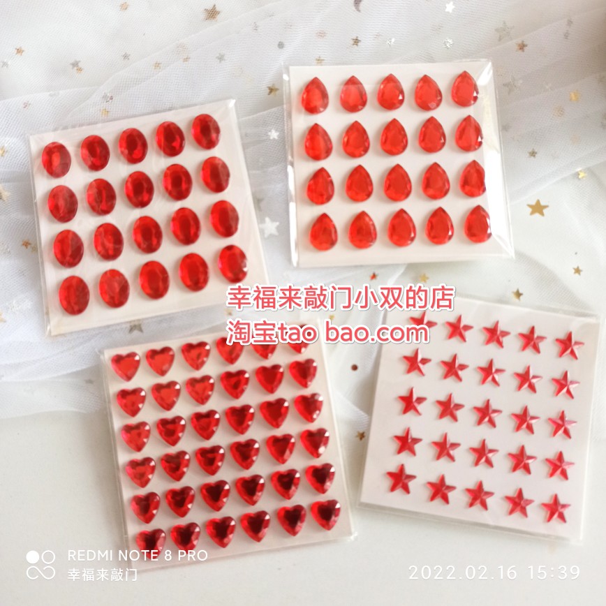 Sticker photo studio ancient style imperial concubine, lady, fairy cosplay acrylic beauty mark between the eyebrows DIY decorative stickers