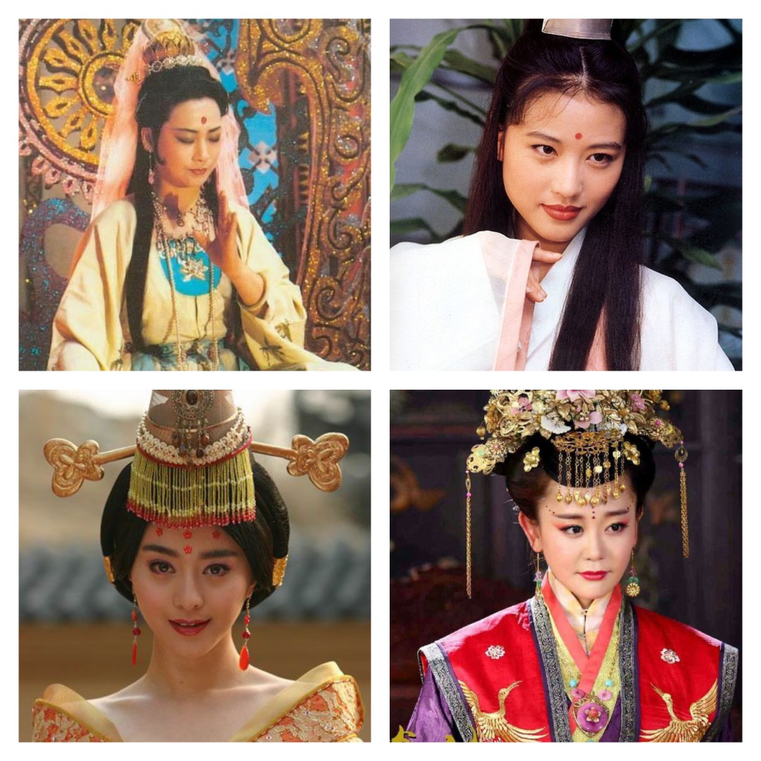 Sticker photo studio ancient style imperial concubine, lady, fairy cosplay acrylic beauty mark between the eyebrows DIY decorative stickers
