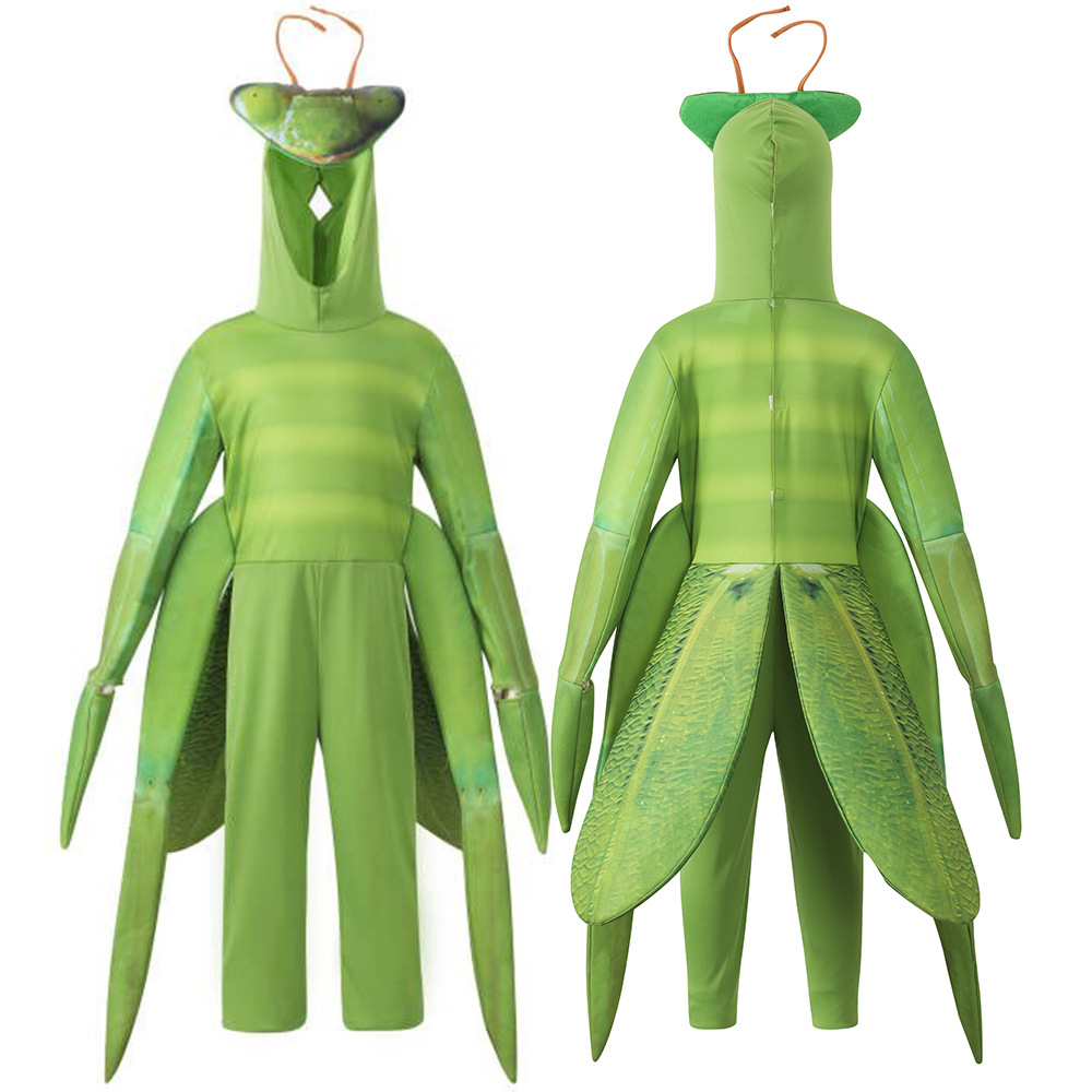 Funny Halloween animal cosplay performance for boys and girls, mantis cosplay costume