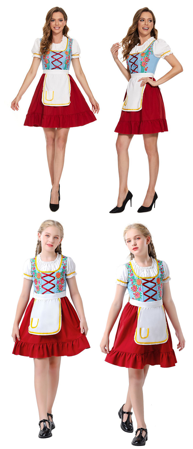 New German Beer Festival Costumes with Printed Spanish Bullfighter Cosplay Costumes