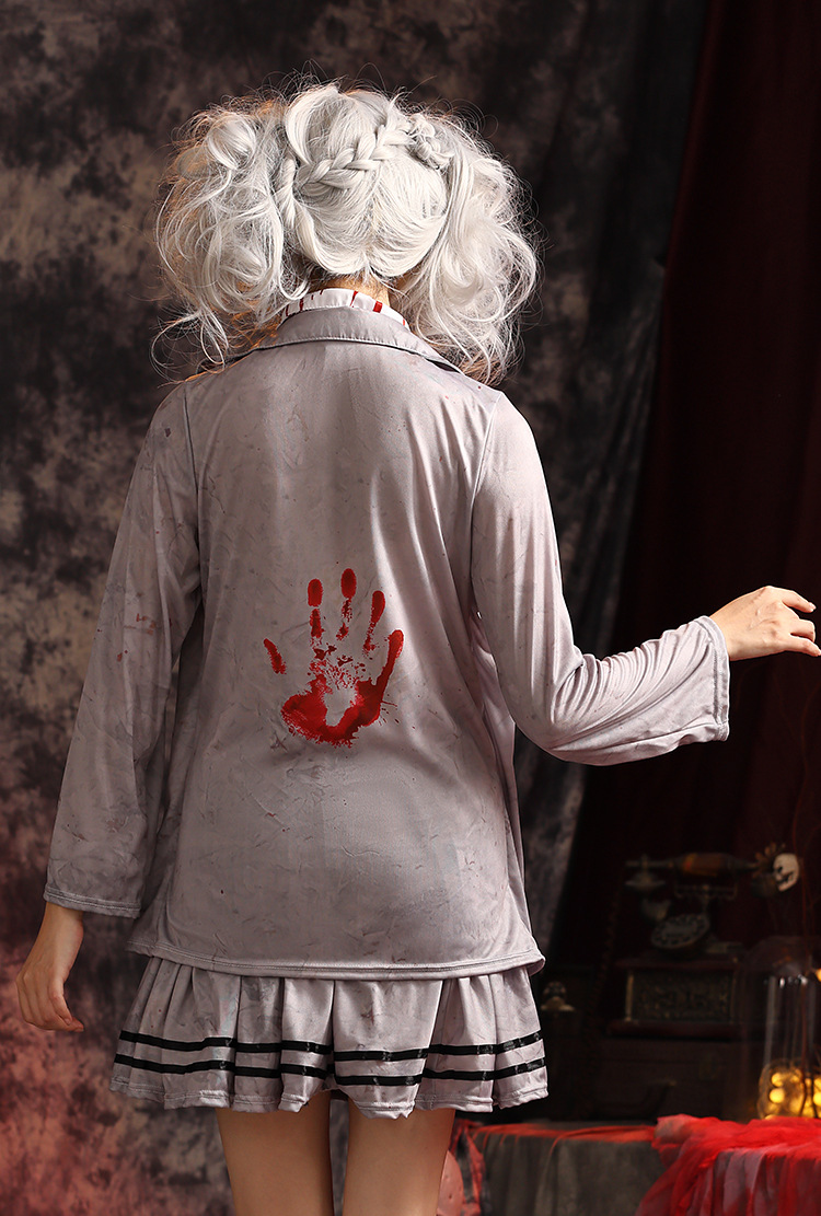 Halloween costumes, ghost festival, zombie academy, gray student, vampire cosplay, zombie girl clothes