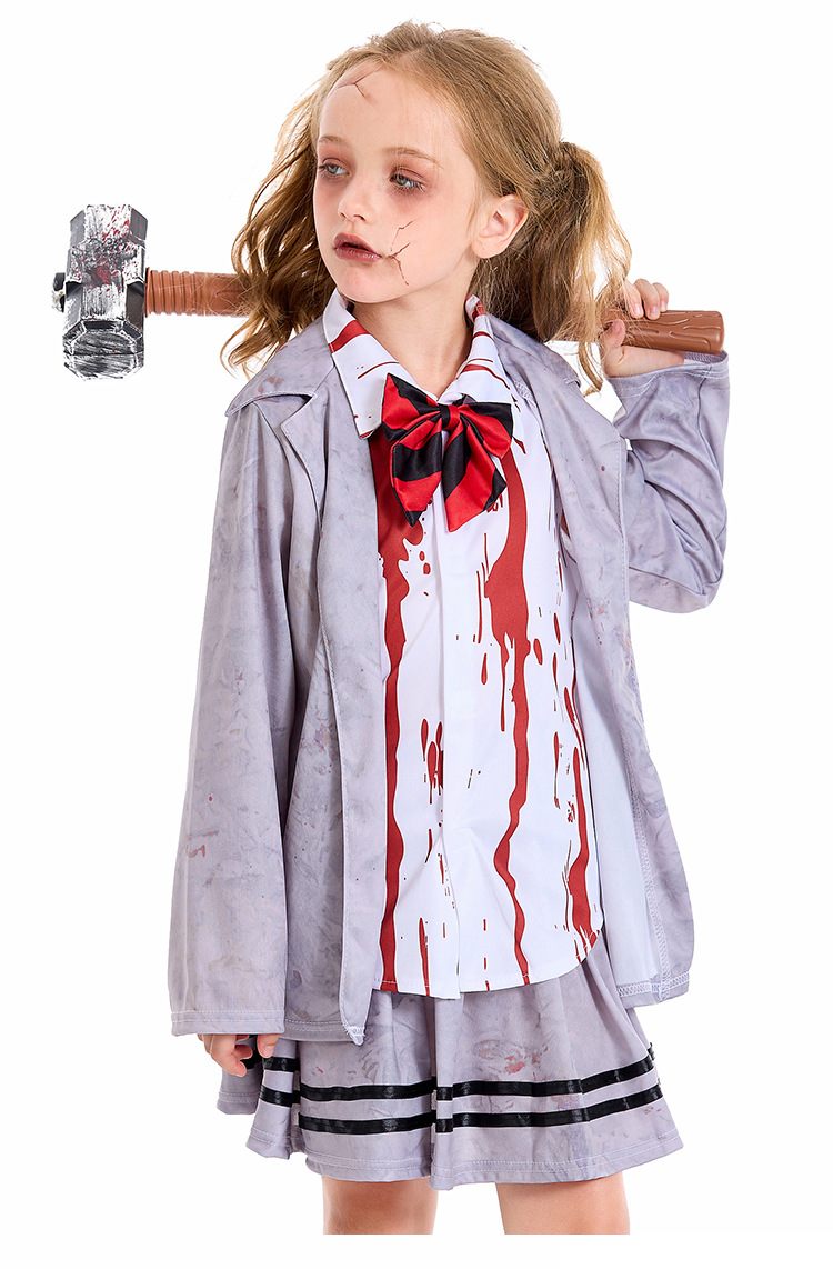 Halloween costumes, ghost festival, zombie academy, gray student, vampire cosplay, zombie girl clothes