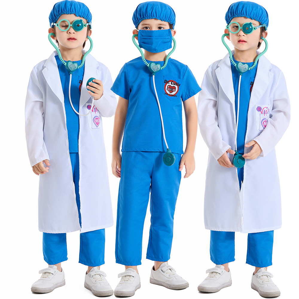 Medical doctor cosplay costume, hugging therapy work clothes, children's operating room, pretend play costume