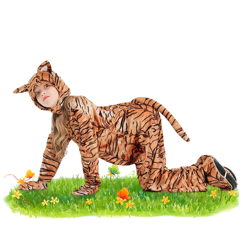 Halloween costume cosplay cute little tiger animal costume Children's Day stage play performance costume