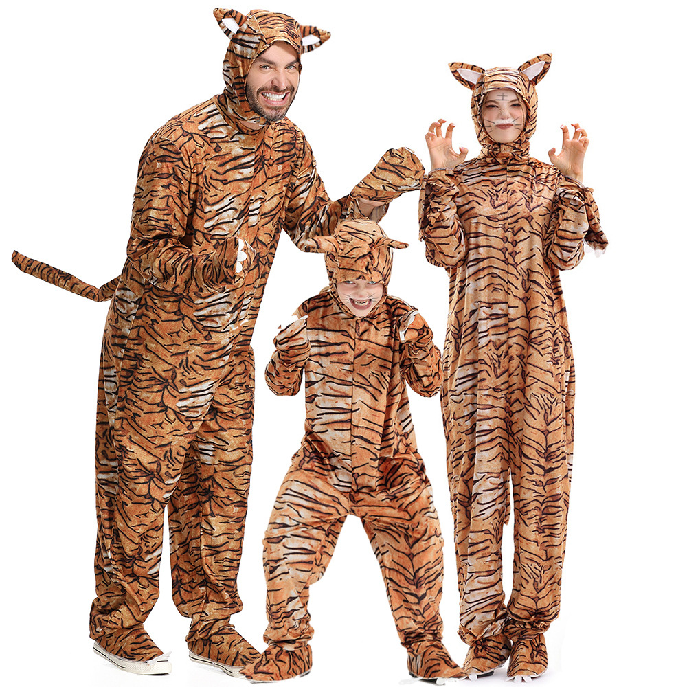 Halloween costume cosplay cute little tiger animal costume Children's Day stage play performance costume