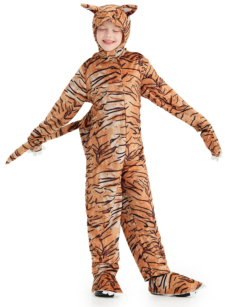 Halloween costume cosplay cute little tiger animal costume Children's Day stage play performance costume