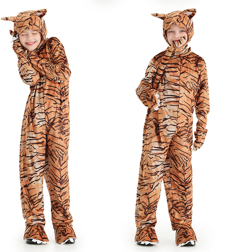 Halloween costume cosplay cute little tiger animal costume Children's Day stage play performance costume