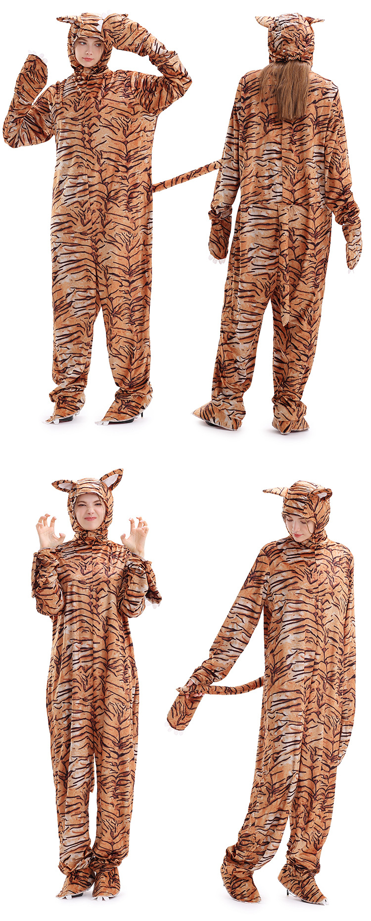 Halloween costume cosplay cute little tiger animal costume Children's Day stage play performance costume