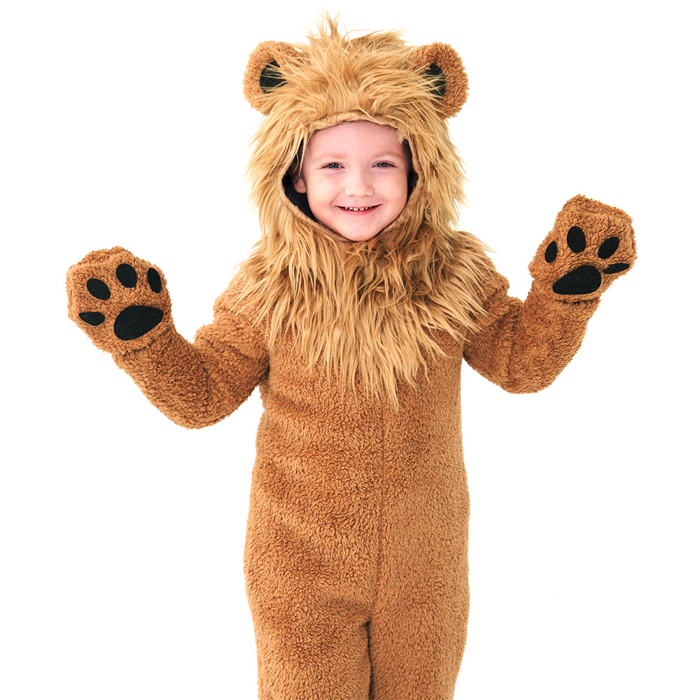 Halloween costume cosplay cute little lion animal fur costume Children's Day stage play performance costume
