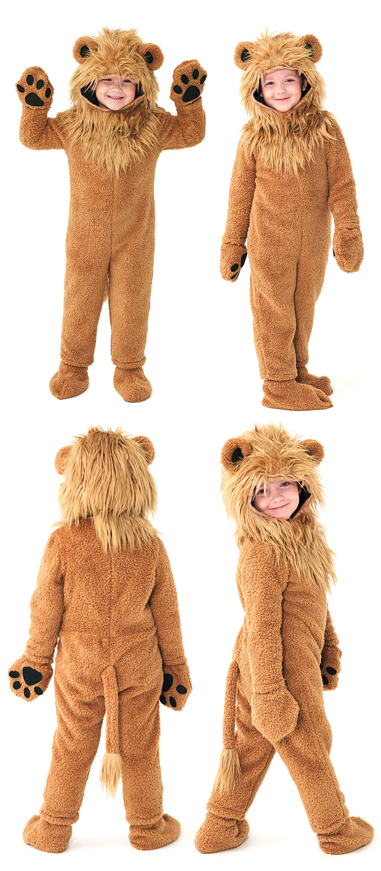 Halloween costume cosplay cute little lion animal fur costume Children's Day stage play performance costume