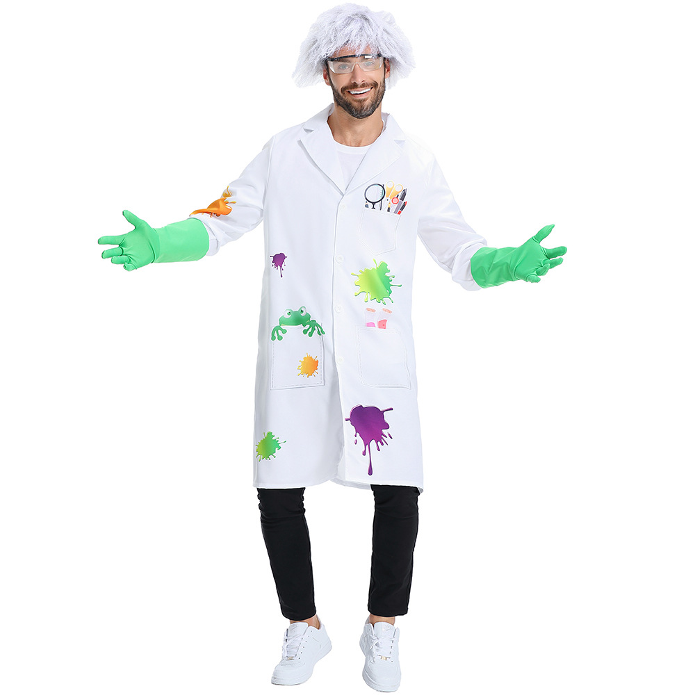 Halloween costumes: Mad scientist, animal researcher, Frankenstein's monster cosplay